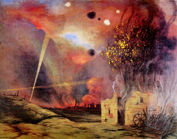 폐허와 화재의 풍경, 1915 - 펠릭스 발로통