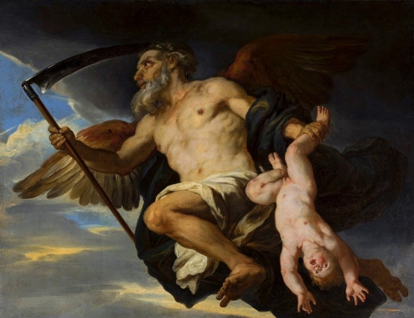 *크로노스와 그의 자식(Cronus and his child, 17세기), Romanelli, Google