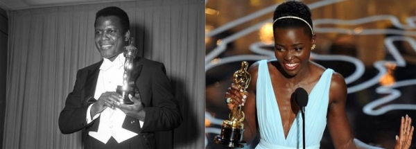 Sidney Poitier(Academy Award)(1963), Lupita Nyong'o(Academy Award)(2014)