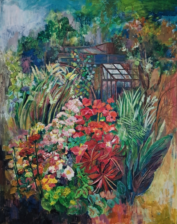 하늘 정원의 오후, 재료/ Acrylic on canvas, 72..7X90.9, 2024