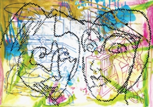 시그마 폴케, ．  종이에 구아슈, 1996
