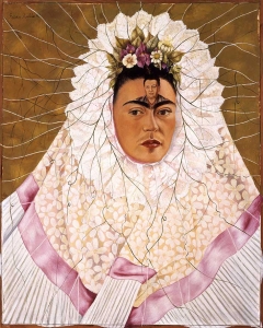 (도판2) 프리다 칼로_내 마음 속의 디에고 (테우아나 차림의 자화상)_1943