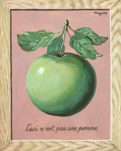,1964 - 르네 마그리트 / 우리는 사과를 왜 ‘사과(Pomme)’라고 불러야만 하는가?