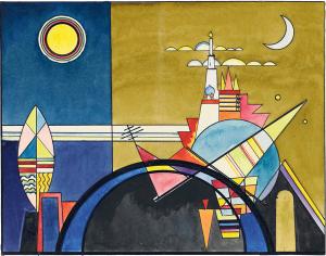 &lt;그림 XVI. 키에프의 대문(大門)&gt;, 1928년경-바실리 칸딘스키