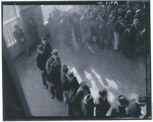 &lt;샌프란시코 정부고용사무소에서 일자리를 구하는 실업자들&gt;, 1938-도로시 랜지