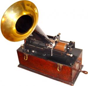 에디슨 왁스실린더 포노그래프 1899 사진 위키피디아