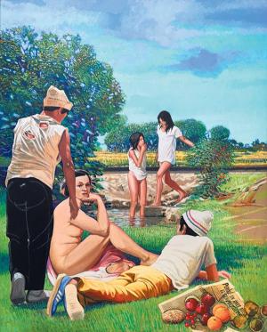 &lt;전원소풍&gt; (에두아르 마네 모방작), 1985 – 헤르만 브라운-베가