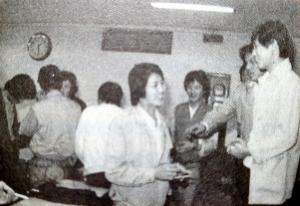 동일제강 노조 결성식 후(오른쪽 제일 끝이 박영진)