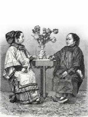 &lt;샌프란시코의 두 중국여인&gt;, 1877 - 에티엔 론자