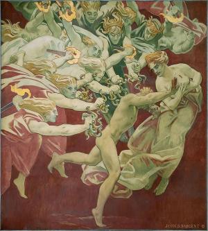 &lt;복수의 여신(Furies)에게 쫓기는 오레스테스&gt;, 1921 – 존 싱어 사전트