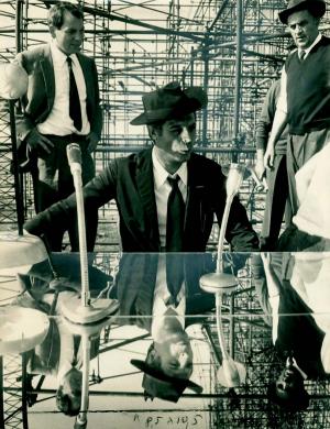 &lt;8과 1/2&gt; 속 페데리코 펠리니(오른쪽)와 마르첼로 마스트로야니(1963) - 벨리오 치오니