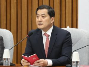 박대출 국민의힘 정책위의장이 지난 2일 오전 서울 여의도 국회에서 열린 원내대책회의에서 발언을 하고 있다./ 출처= 뉴스1