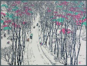 &lt;삼지연의 자작나무 길&gt;, 2004 - 박화선
