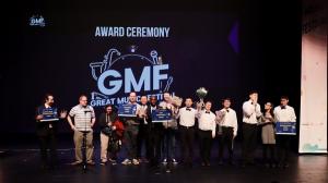 미국 조지아주 애틀란타 로렌스빌 아트센터에서 열린 'GMF in USA'에서 수상 팀 및 행사 관계자들이 기념사진을 촬영하고 있다. / SK이노베이션 제공