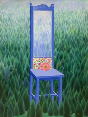 ‘은유의 숲–오래오래’, 45x60mm, Oil on Canvas, 2017