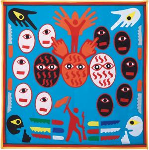 &lt;내전, 에피소드2 (해방)&gt;, 벽걸이 천 그림 시리즈 중, 2015 - 에모 데 메데이로스