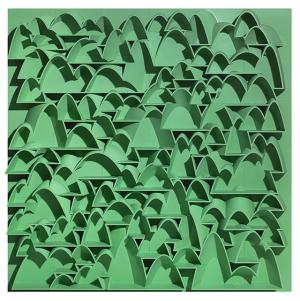 건축산수 Ⅱ, 300x130cm, 3D프린팅, 2024.4.&nbsp;