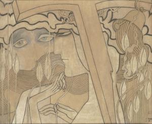 Desire and Satisfaction (1893) Jan Toorop (Dutch, 1858-1928)