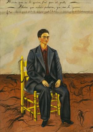 짤은 머리의 자화상,&nbsp; 1940년, 프리다 칼로, MoMA, New york
