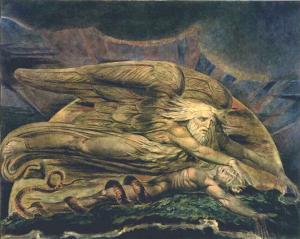 William Blake, "Elohim Creating Adam" (1795)