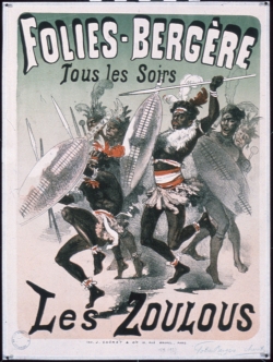 줄루족 폴리 베르제르 공연포스터(1878)