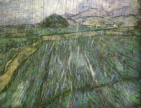 * 빗속의 밀밭(Wheat Field in Rain, 1889년),Vincent Willem van Gogh,Google