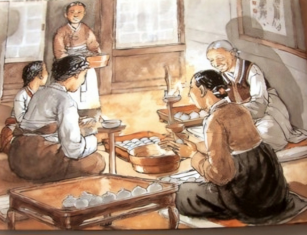 설, 만두 빚는 이미지 출처 : m.blog.naver.com 재미마주 94-Q